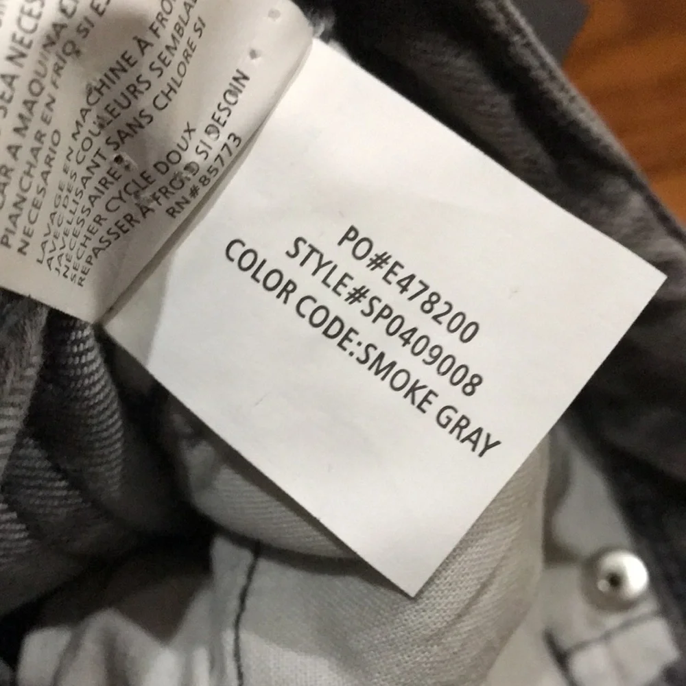 ONeill Skinny Jeans NEW Womens Size 0 Waist 24 Smoke Grey Anthony - Picture 16 of 16